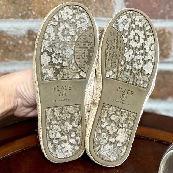 Blush Pink Glittery Slip On Flats- 10 - Picture 5 of 7